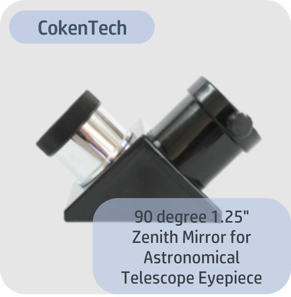 90 degree 1.25" Zenith Mirror for Astronomical Telescope Eyepiece