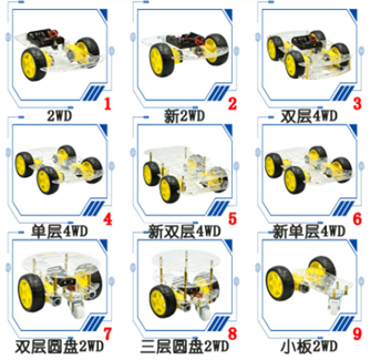 2WD 4WD tracking Motor Smart Robot Car kit