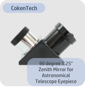 90 degree 1.25" Zenith Mirror for Astronomical Telescope Eyepiece